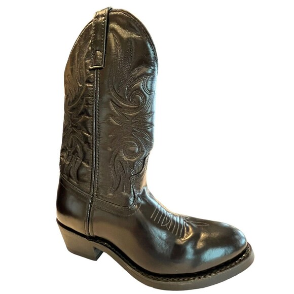 Laredo Mens boots Black Cowboy Western  Sz 7 EW Resist NWOT - Picture 2 of 10